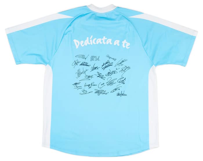 2003-04 Lazio 'Signed' Basic Home Shirt - 8/10 - (L)