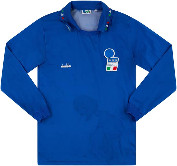 1992-93 Italy Home L/S Shirt - 5/10 - (M)