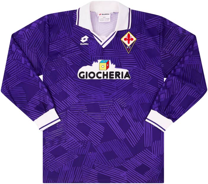 1991-92 Fiorentina Home L/S Shirt #16 *New w/Defects* L