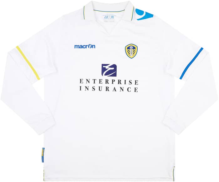 2011-12 Leeds United L/S Home Shirt - 8/10 - (XXL)