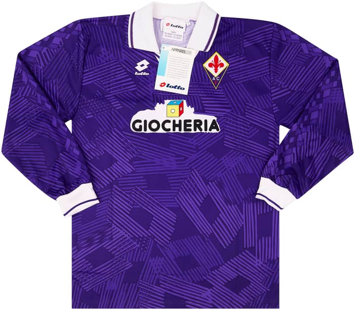 1991-92 Fiorentina Home L/S Shirt #2 L