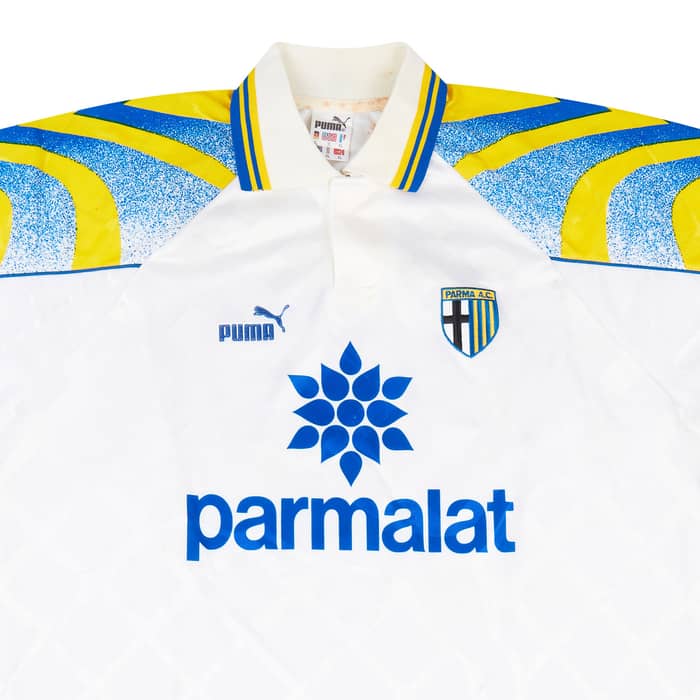1995-96 Parma Match Worn Home Shirt #18 (Ferrante) v Anderlecht