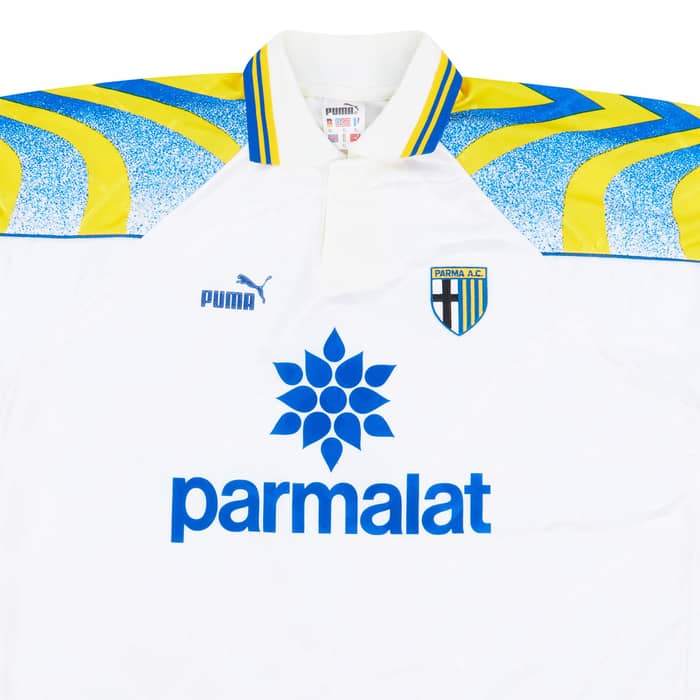 1995-96 Parma Match Worn Home Shirt #18 (Ferrante) v Anderlecht