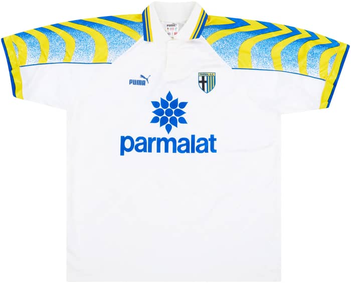 1995-96 Parma Match Worn Home Shirt #18 (Ferrante) v Anderlecht
