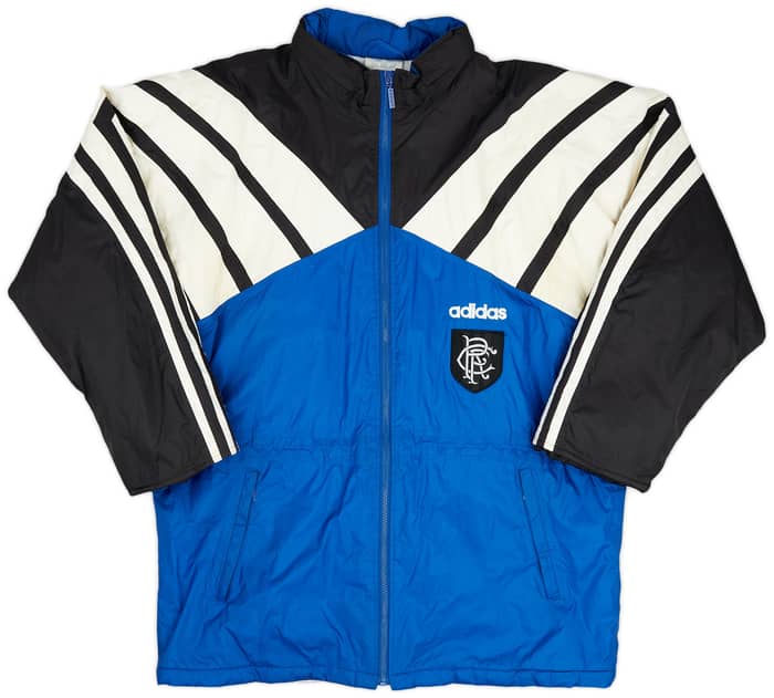 1994-95 Rangers adidas Padded Bench Coat - 6/10 - (L/XL)