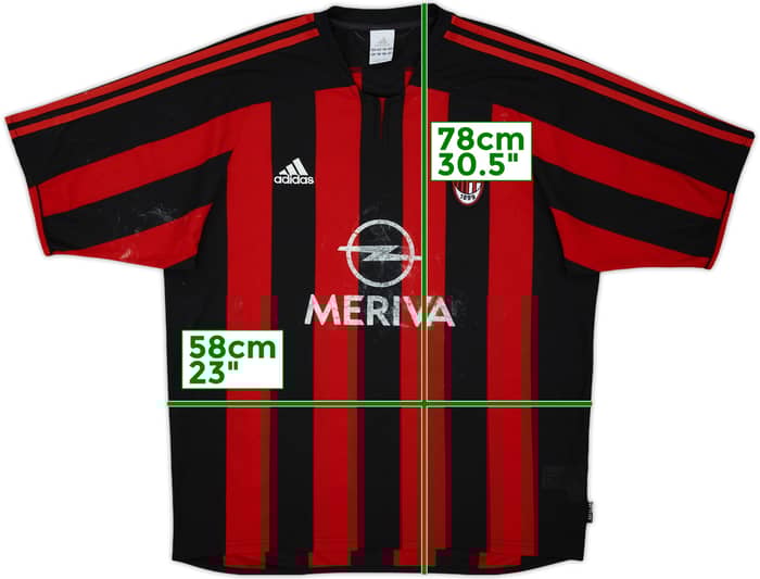 2003-04 AC Milan Home Shirt - 4/10 - (L)