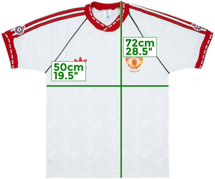 1990-91 Manchester United European Cup Winners Cup Shirt - 10/10 - (M)