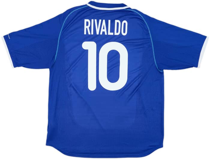 2000-02 Brazil Away Shirt Rivaldo #10 - 7/10 - (XL)