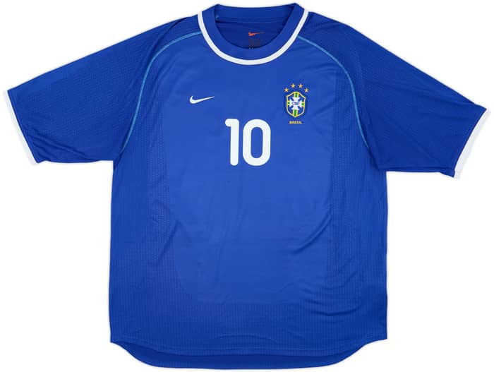 2000-02 Brazil Away Shirt Rivaldo #10 - 7/10 - (XL)