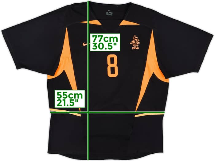 2002-04 Netherlands Away Shirt Davids #8 - 8/10 - (L)