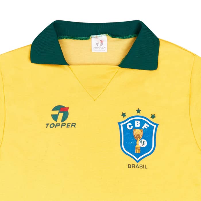 1985-88 Brazil Signed Home Shirt - 8/10 - (S)