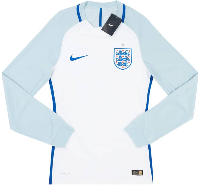 2016-17 England Player Issue Home L/S Shirt S