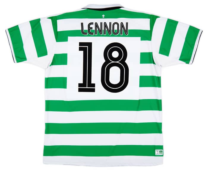 2004-05 Celtic Home Shirt Lennon #18 - 9/10 - (XL)