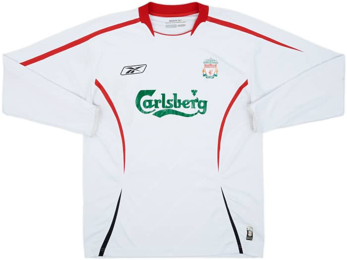 2005-06 Liverpool Away L/S Shirt Gerrard #8 - 7/10 - (M)