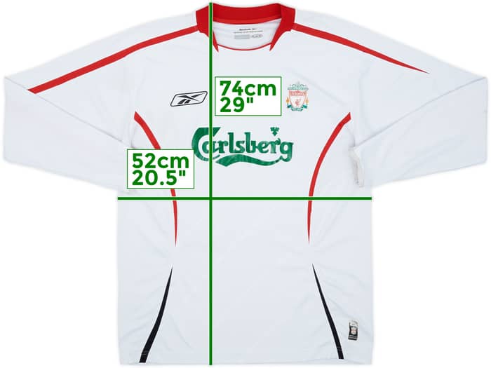 2005-06 Liverpool Away L/S Shirt Gerrard #8 - 7/10 - (M)