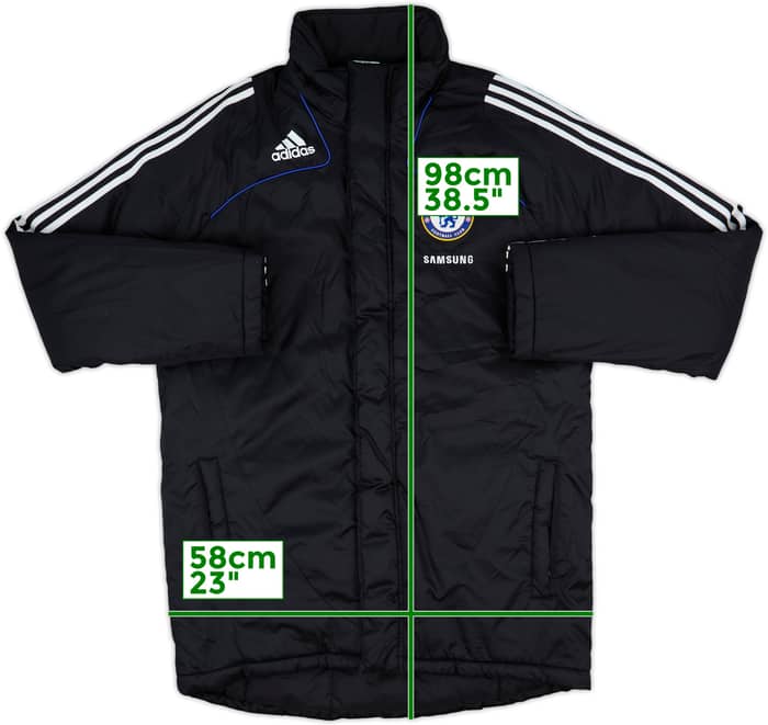 2008-09 Chelsea adidas Padded Bench Coat - 8/10 - (M)