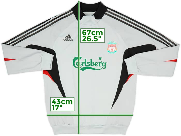 2008-09 Liverpool adidas Sweat Top - 5/10 - (XL)
