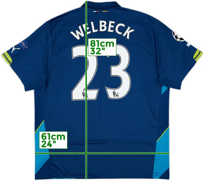 2014-15 Arsenal Third Shirt Welbeck #23 - 9/10 - (XXL)