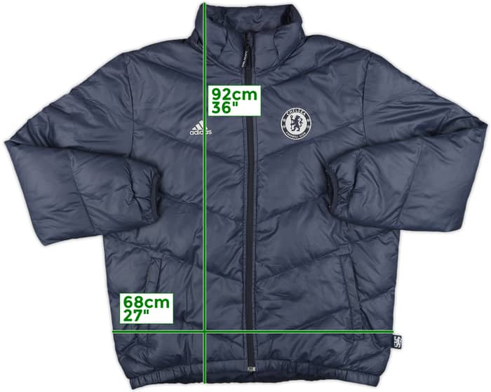 2009-10 Chelsea adidas Padded Bench Coat - 8/10 - (M)