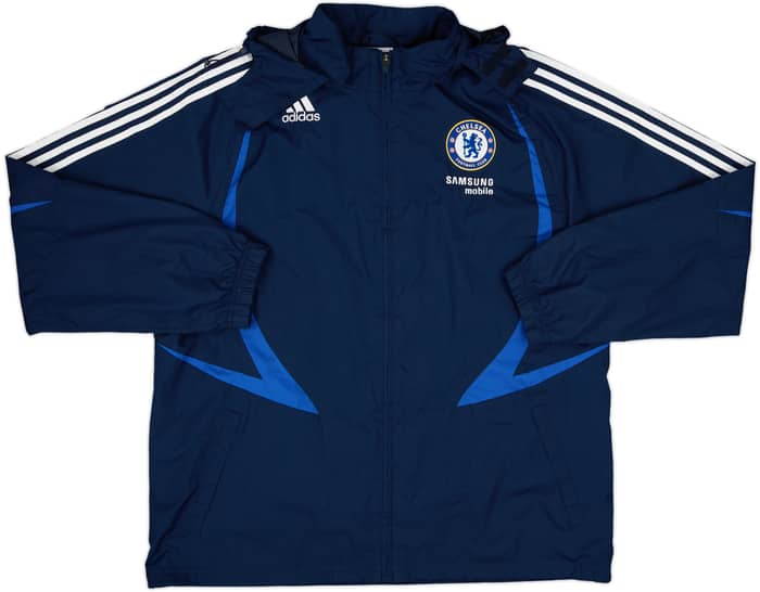 2007-08 Chelsea adidas Hooded Rain Jacket - 9/10 - (L/XL)
