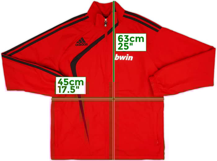 2009-10 AC Milan adidas Track Jacket - 9/10 - (M)