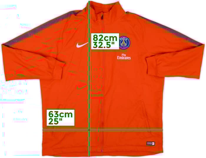 2017-18 Paris Saint-Germain Nike Track Jacket - 9/10 - (XXL)