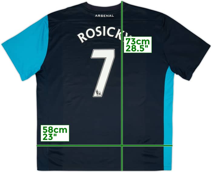 2011-12 Arsenal Away Shirt Rosicky #7 - 7/10 - (XXL)