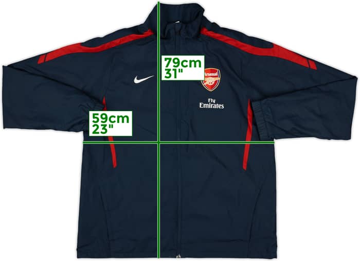 2010-11 Arsenal Nike Track Jacket - 8/10 - (L)