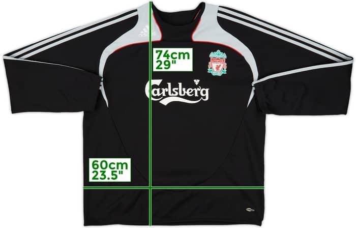 2008-09 Liverpool adidas Sweat Top - 10/10 - (XL/XXL)