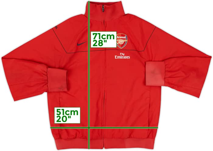 2008-09 Arsenal Nike Track Jacket - 8/10 - (M)