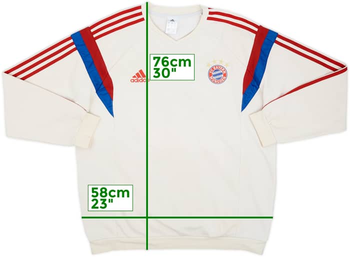 2014-15 Bayern Munich adidas Sweat Top - 4/10 - (XL)