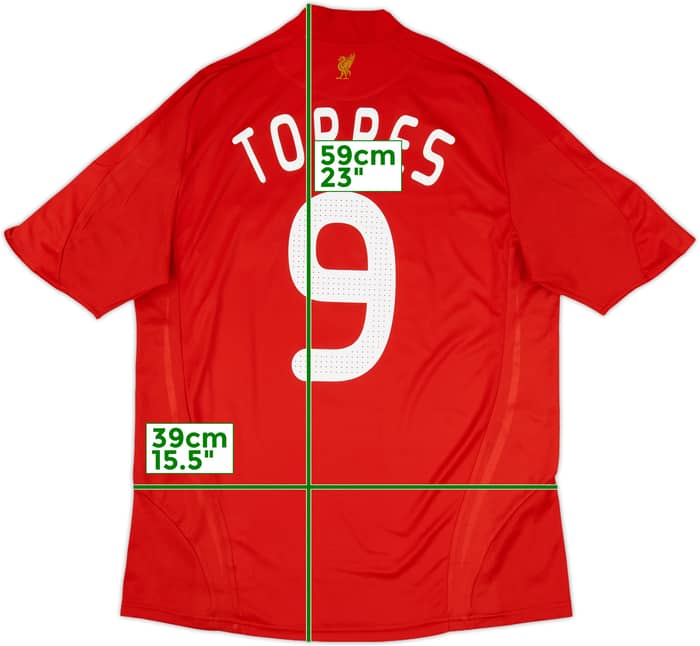 2008-10 Liverpool Home Shirt Torres #9 - 6/10 - (L)