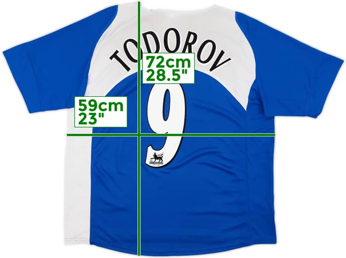 2005-06 Portsmouth Home Shirt Todorov #9 - 6/10 - (L)