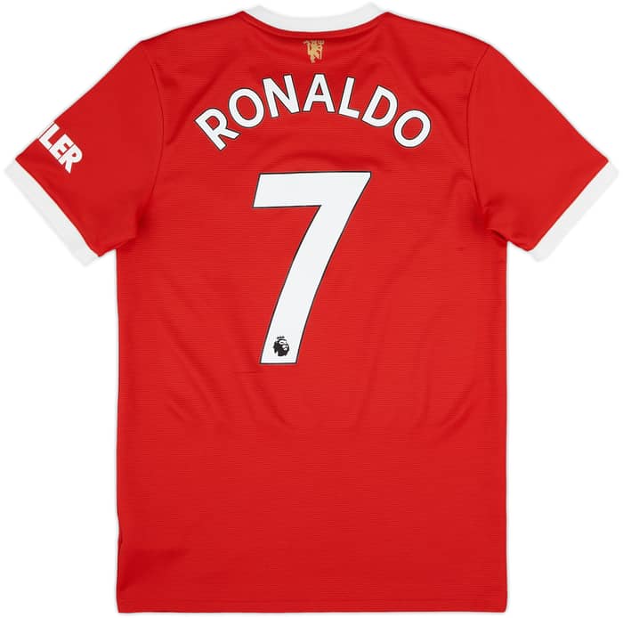 2021-22 Manchester United Home Shirt Ronaldo #7 - 8/10 - (S)