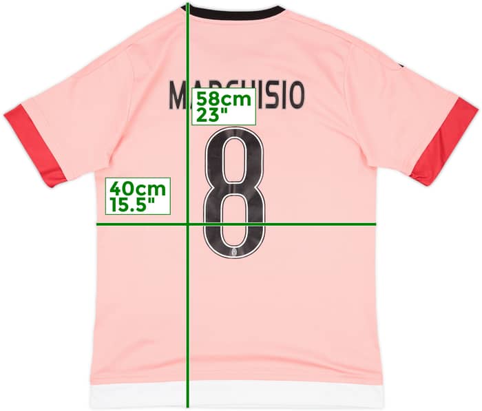 2015-16 Juventus Away Shirt Marchisio #8 - 7/10 - (L)