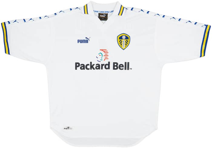 1998-00 Leeds United Home Shirt Haaland #4 - 5/10 - (XL)