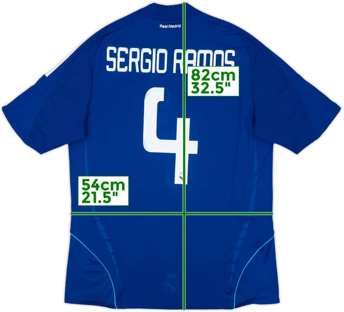 2008-09 Real Madrid Away Shirt Sergio Ramos #4 - 8/10 - (L)
