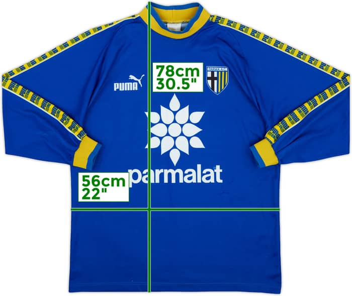 1995-96 Parma Puma Player Issue Training L/S Shirt #71 - 6/10 - (XL)