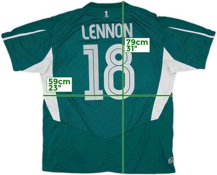 2004-05 Celtic Away Shirt Lennon #18 - 6/10 - (XXL)