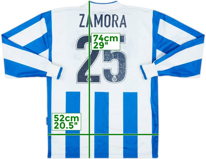 2002-04 Brighton Home L/S Shirt Zamora #25 - 5/10 - (L)