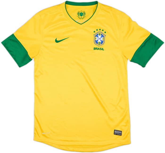 2012-13 Brazil Home Shirt - 9/10 - (S)