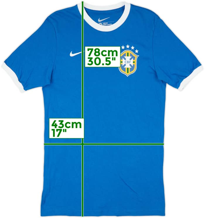 2014-15 Brazil Nike Cotton Tee - 9/10 - (M)