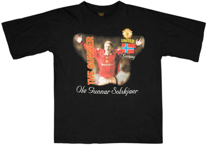 1996-98 Manchester United Graphic Tee - 5/10 - (XL)