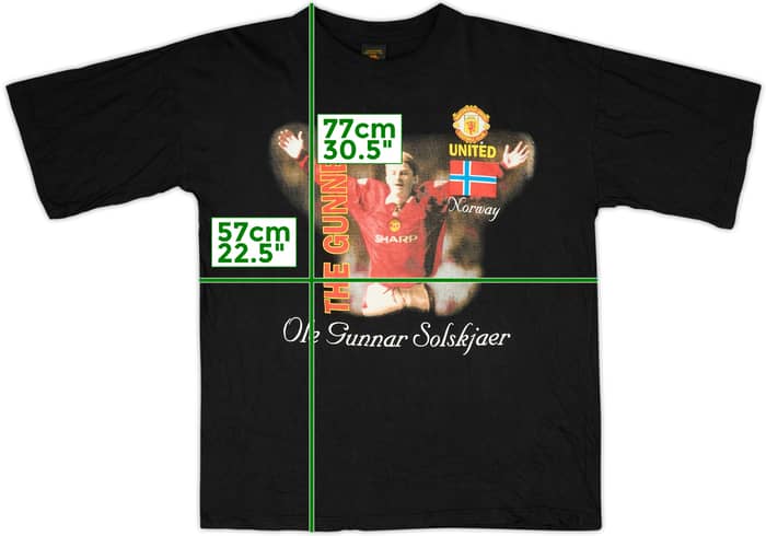 1996-98 Manchester United Graphic Tee - 5/10 - (XL)