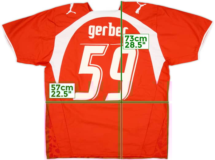 2006-08 Switzerland Home Shirt Gerber #59 - 7/10 - (XL)