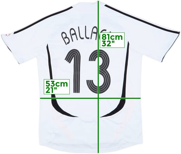 2005-07 Germany Home Shirt Ballack #13 - 8/10 - (L)