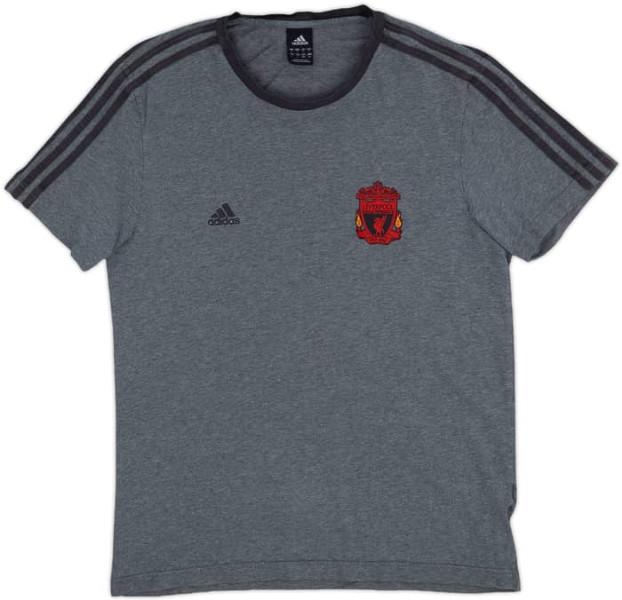 2011-12 Liverpool adidas Cotton Tee - 8/10 - (L)