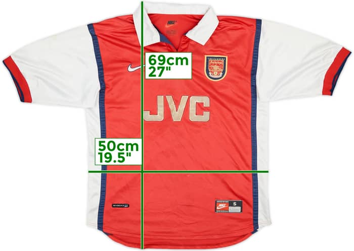 1998-99 Arsenal Home Shirt - 5/10 - (S)