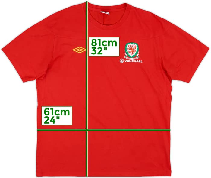 2010-11 Wales Umbro Training Shirt - 8/10 - (XXL)
