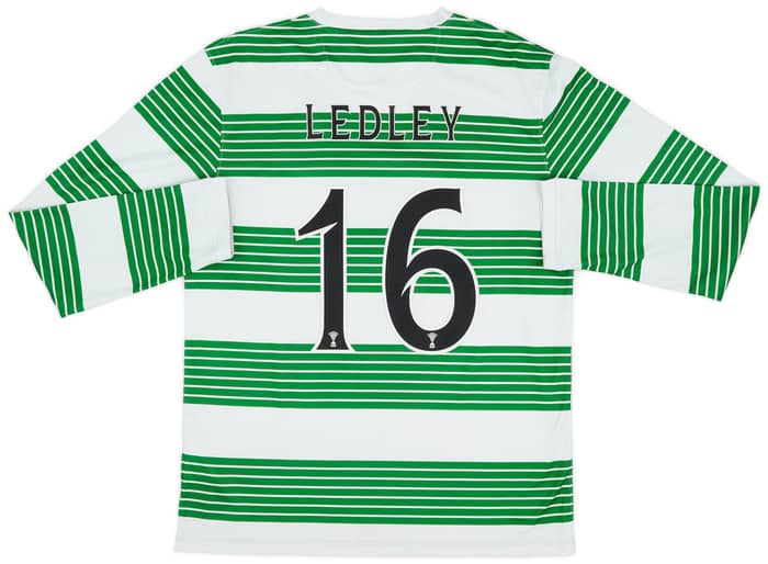 2013-15 Celtic L/S Home Shirt Ledley #16 - 6/10 - (M)